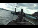 a greenhorn in a canoe 川遊び