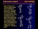 IS 89 A PRIME NUMBER? IS 89 A PRIME NUMBER?