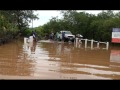 Barra Salada inundada por lluvias