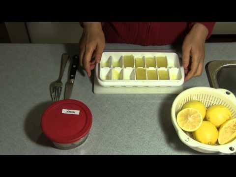 how to store lemon juice