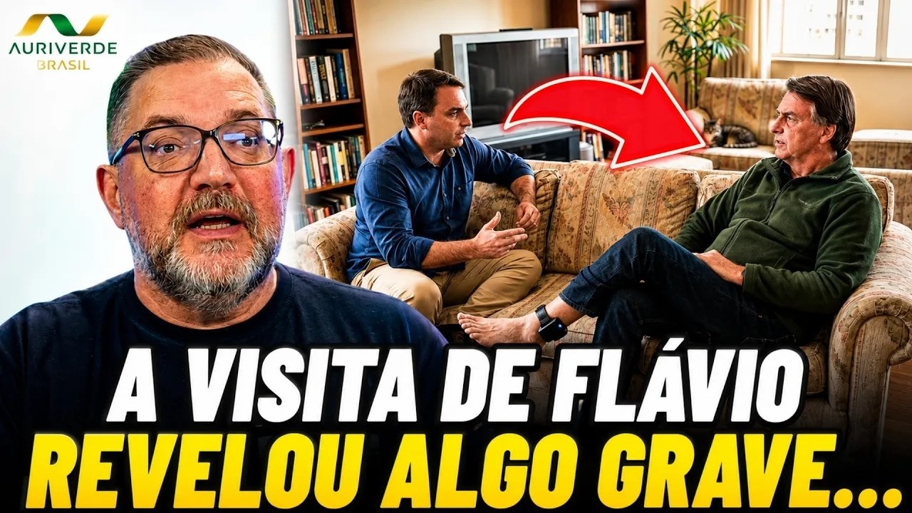 O detalhe revelado por Flávio após a visita a Bolsonaro acendeu um alerta