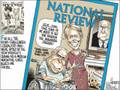 Right-wing spoof of New Yorker cover (Obama terrorist) shows John and Cindy Mccain