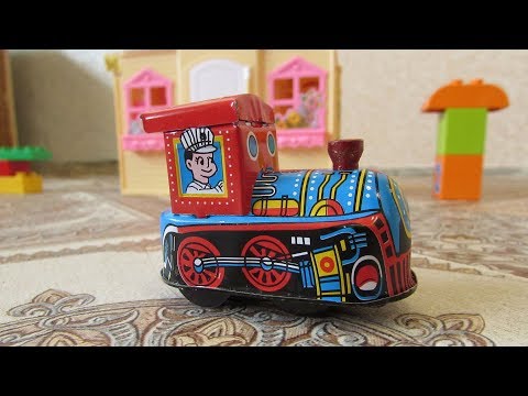 Винтажная игрушка паровозик