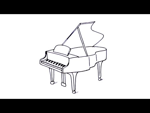 video-linktoworks-How to draw a Piano easy.