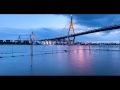 Day to Dusk Timelapse : Bhumibol bridge, Bangkok, Thailand