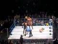 Batista and The Undertaker after beating Kennedy and MVP