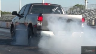 TRD Supercharged vs 2012 Shelby GT 500 - Drag Video - Road Test TV