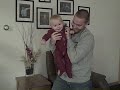 Daddy spinning three boys on hardwood floor. Very funny!