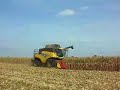 Kombajn New Holland CR 918 i 8 rzędowa przystawka do kukurydzy firmy Capello