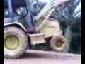 Tractor tractor stunt plouging