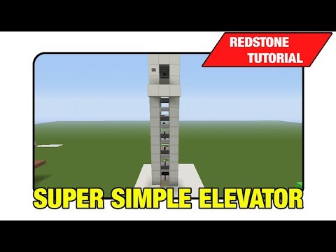 how to make a elevator in minecraft