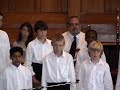 The Wilfred Jury Boys Choir under the direction of Rosemary Bannerman on piano perform Jim Papoulis' 