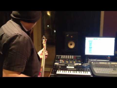 Jeff Records - Jeff @ F1 studios in Fullerton with engineer Andy Carpenter recording his baseline for