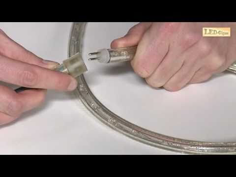 Herstellung individueller Lichtschlauch-Längen LED-Gigant