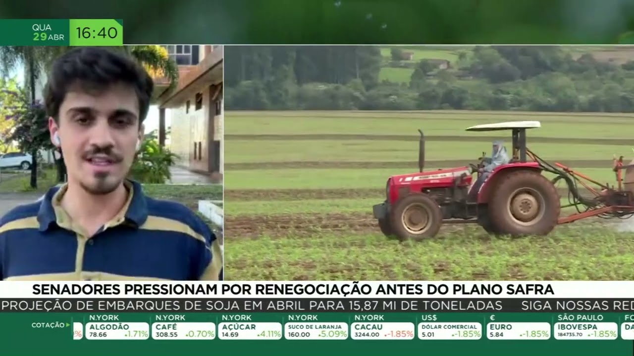 Senadores pressionam por renegociação antes do Plano Safra