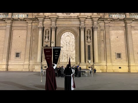 Encuentro Calvario y Dolorosa. Miércoles Santo Semana Santa Zaragoza 2023