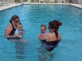 Ayden and Evan Playing in the pool!