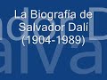 la biografia de salvador dali