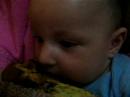Meu filho adora panetone com 4 meses.