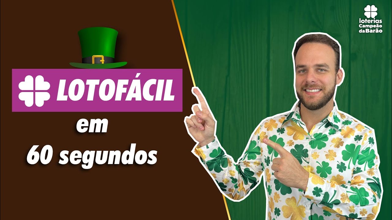 LOTOFÁCIL em 60 SEGUNDOS | Como funciona? Como apostar?
