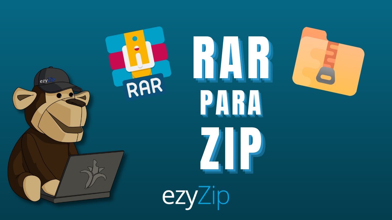 Converta Arquivos RAR Para O Farmato ZIP Online (Sem Limites!) ezyZip