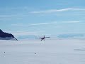Twotter takes off from Fossil Bluff
