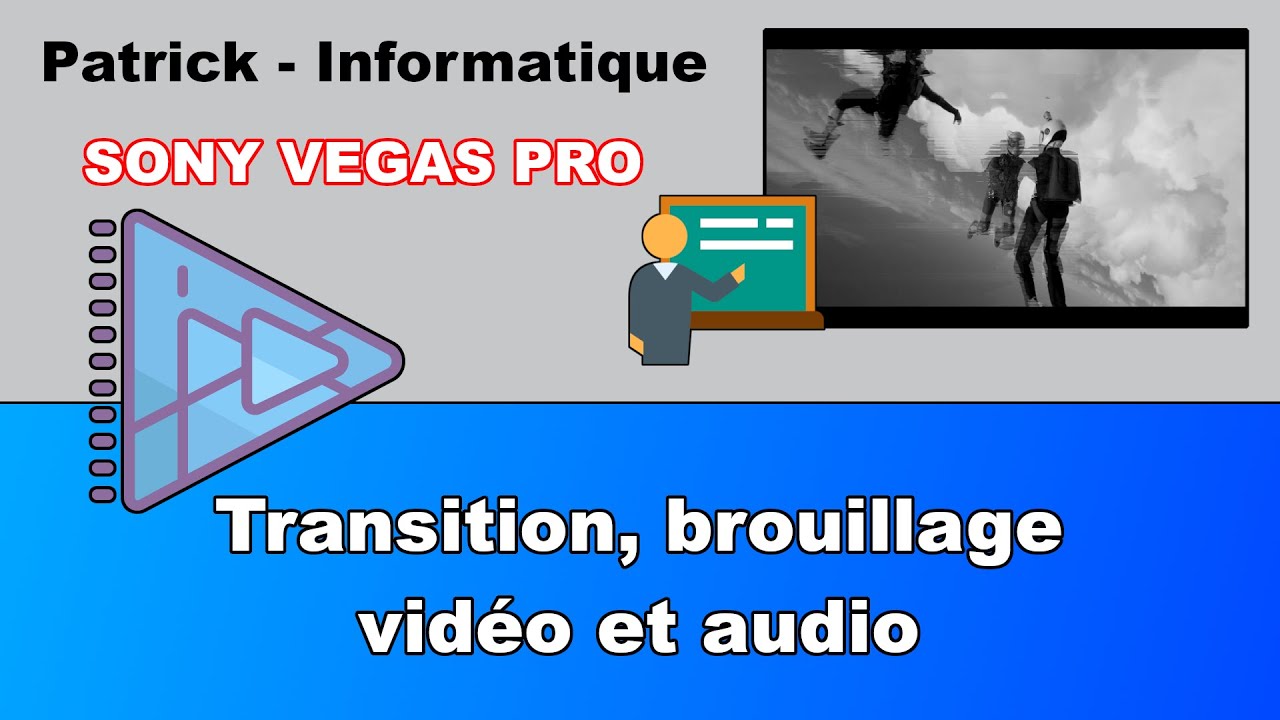 Transition, brouillage vidéo et audio