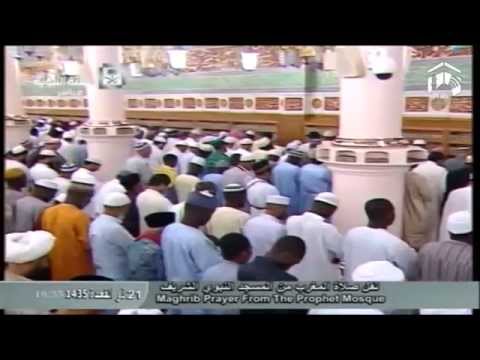 صلاة المغرب-المسجد النبوي 1435.11.21هـ