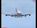 FSX Qantas 747 landing at kingsford smith international