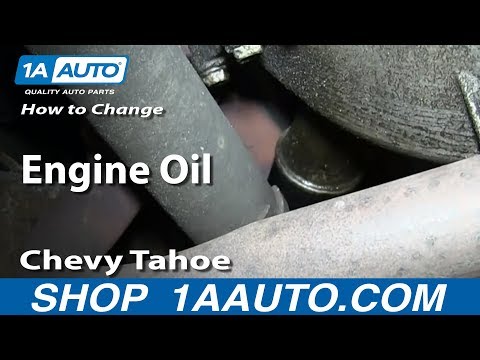 How To Do a Engine Oil Change 1995-99 Chevy Tahoe GMC Yukon