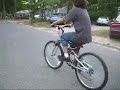 Dave doing wheelies