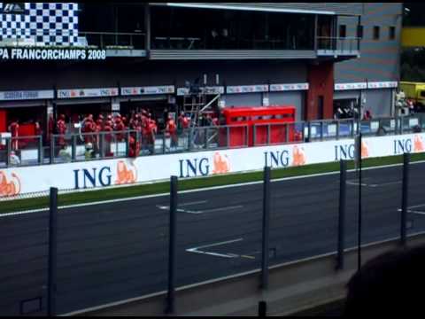 F1 SPA 2008 - Pitstop Kimi Raikkonen.AVI