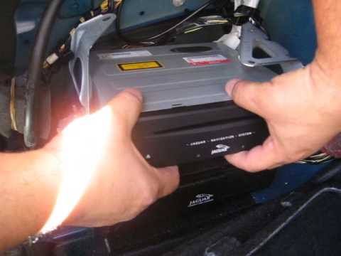 How to Remove Navigation / CD Changer from Jaguar X Type 2002 for Repair.