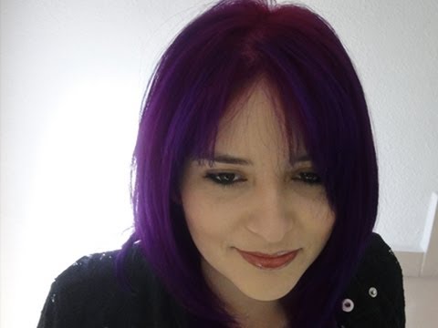 como pintar el pelo violeta - Esta decoloracion es de cabello completo para aplicarle tinte fantasia Materiales Peroxido del 20v Hidracolor Decolorante Revlon Tinte fantasia violeta Loqua...