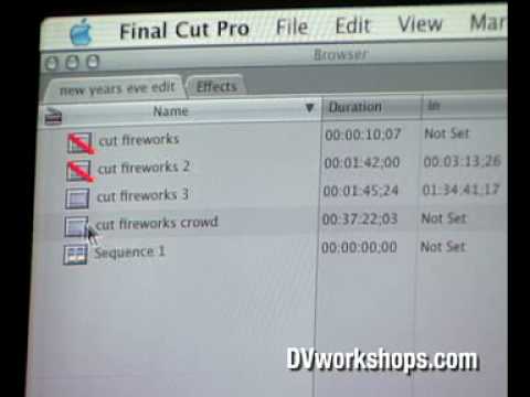 Final Cut Pro Log & Capture HDV & DV Footage -Part Two