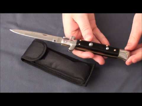 Epic Stiletto Knife Automatic Blade w/ Military Green (4.2" Bayo)