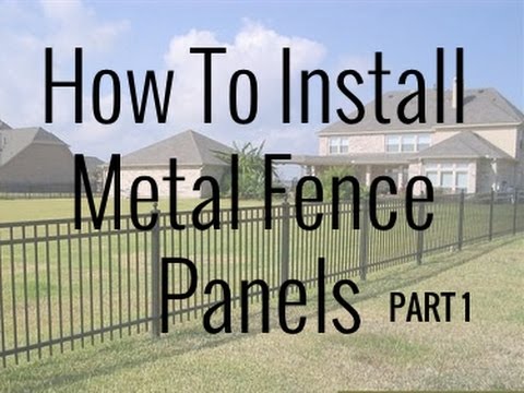 how to fit fence panels