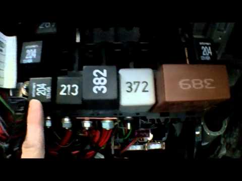Audi A4 Relay Panel Location and diagram commentary