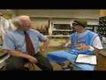 Ali G looks inside a chemistry labia
