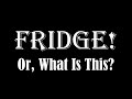 FRIDGE! Or, What is This? FRIDGE! Or, What is This?