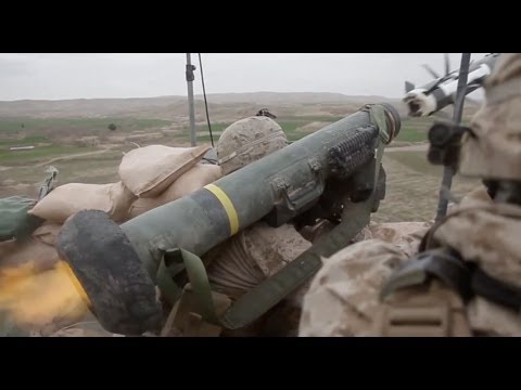 missile - 2/27/2013 U.S. Marines with 2nd Battalion, 7th Marines, Regimental Combat Team 7, provide fire support with M240 machine guns and Javelin anti-tank missile (...