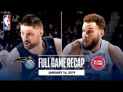 Video: Full Game Recap: Magic vs Pistons | Down To The Wire Action In Detroit