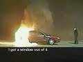 Rescue from burning car