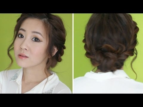 how to easy updos for curly hair