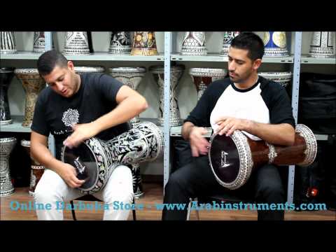 darbuka - Please visit our online doumbek shop: http://www.arabinstruments.com/112730/Clay-Dohola-Doumbek-Darbuka Darbuka Players: Bari Yeheskel and Tamir Zaharur.
