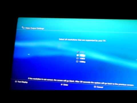how to adjust resolution on a ps3