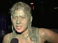 Mud-wrestling babes