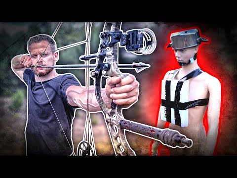 ÜBERLEBT man einen SCHUSS mit Topf und Druckerpapier? Compoundbogen vs. Armbrust | Fritz Meinecke