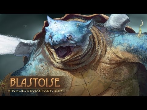 how to draw blastoise