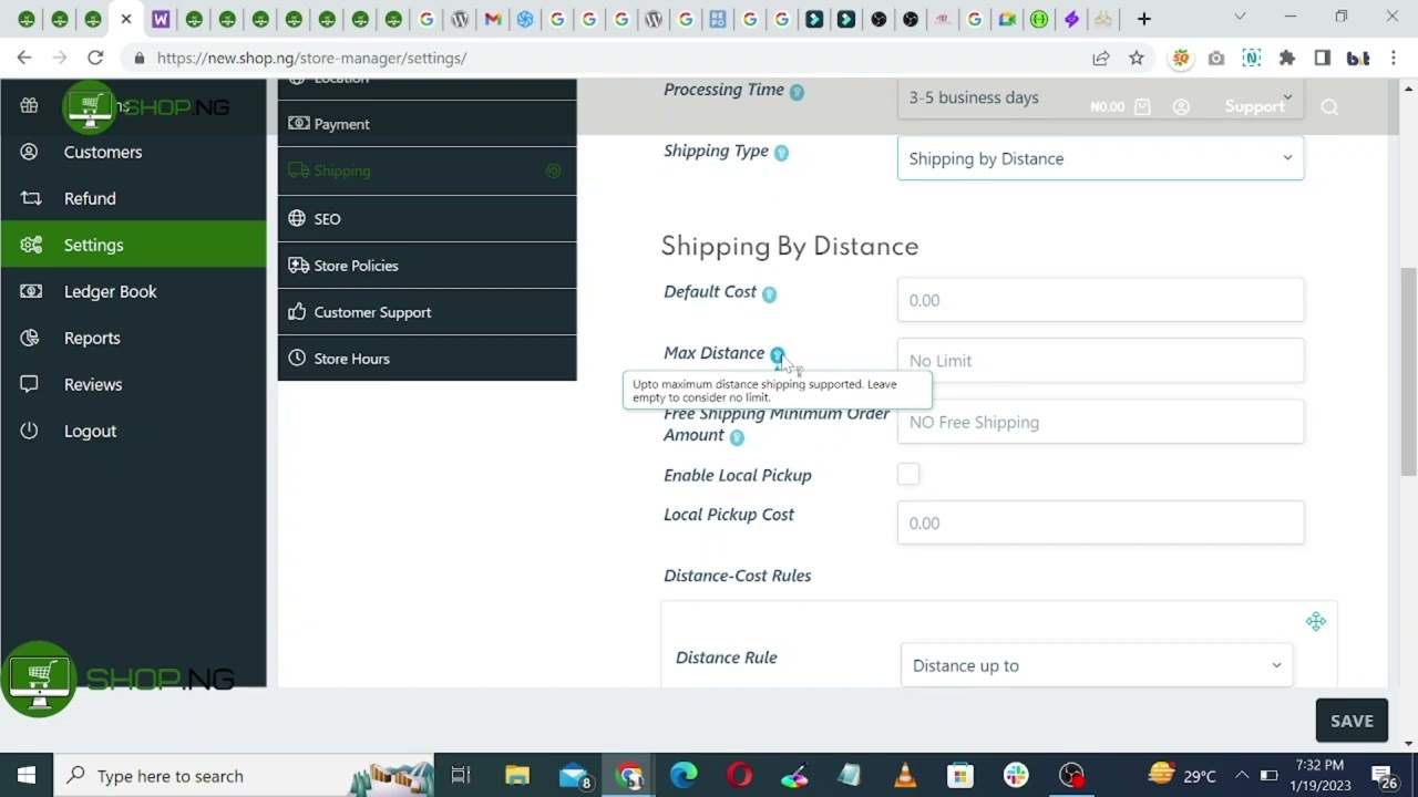 5  Shipping By Distance